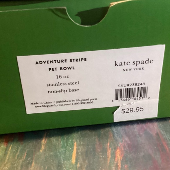 🌸Kate Spade Dog Bowl 16 Oz - Picture 5 of 6